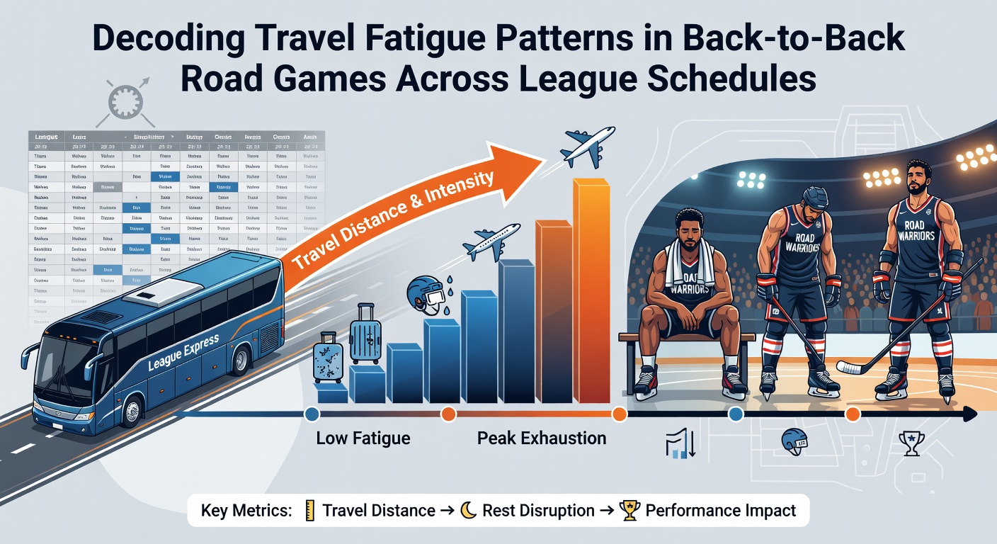 Analyse von Reisestress und Leistungsdaten in aufeinanderfolgenden Road Games