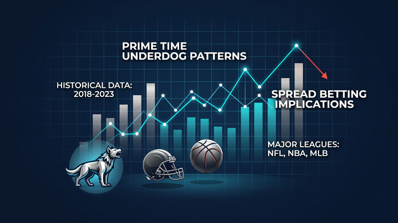 Analyse von Prime-Time-Underdog-Mustern in Sportligen mit Fokus auf Spread-Wetten