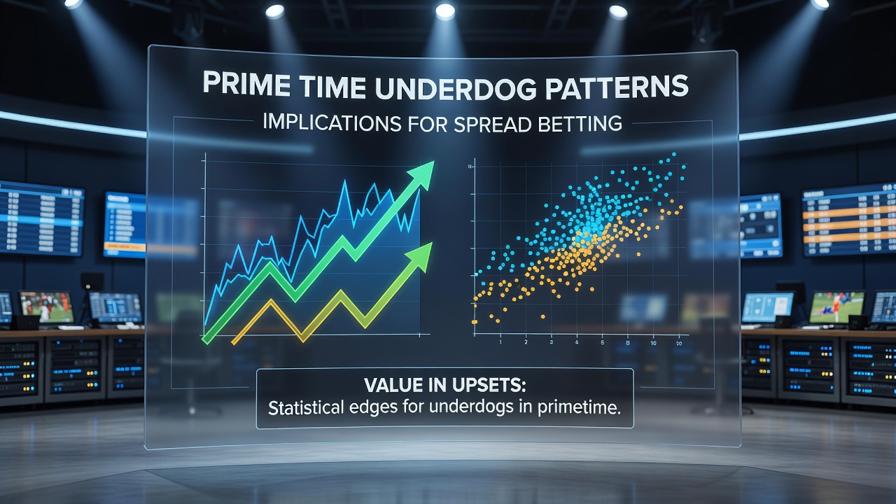 Statistische Übersicht zu Under dog-Ergebnissen in Prime-Time-Spielen verschiedener Ligen