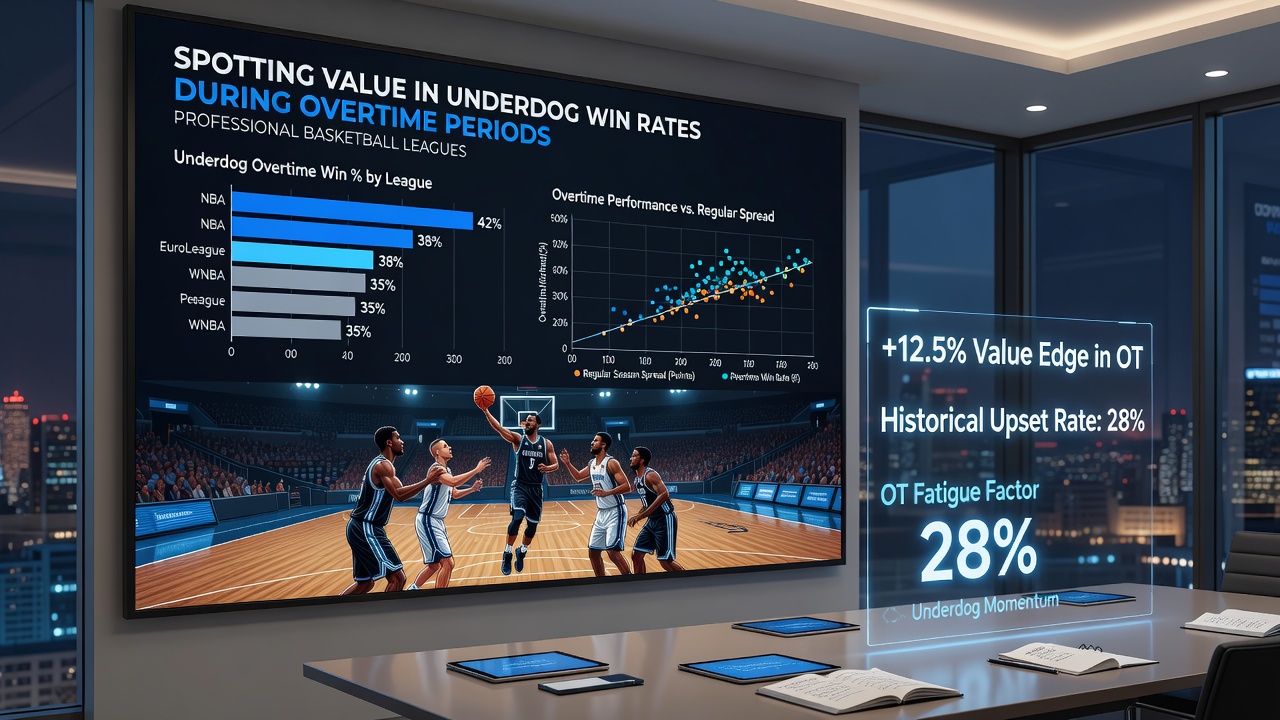 Detaillierte Charts zu Underdog-Erfolgen in Basketball-Overtimes