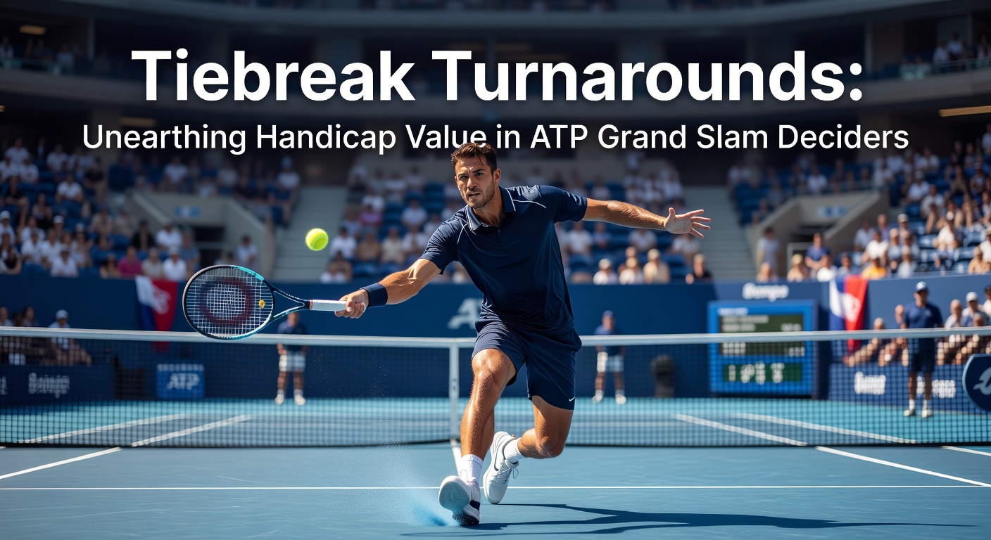 Dramatischer Tiebreak-Moment in einem ATP-Grand-Slam-Finalsatz mit Spielern in intensivem Ballwechsel